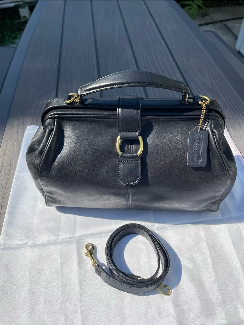 Coach Hudson Leather Bag – Classic Vintage Coach